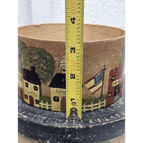 Stacked Shaker Boxes 3 Hand Painted Cottagecore Farm Homestead - Picture 16 of 16